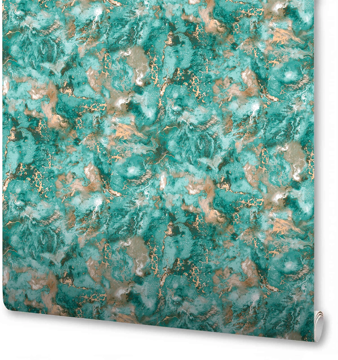 Обои ТМ Антураж виниловые 1,06х10м Атлантик 168569-26, зеленый