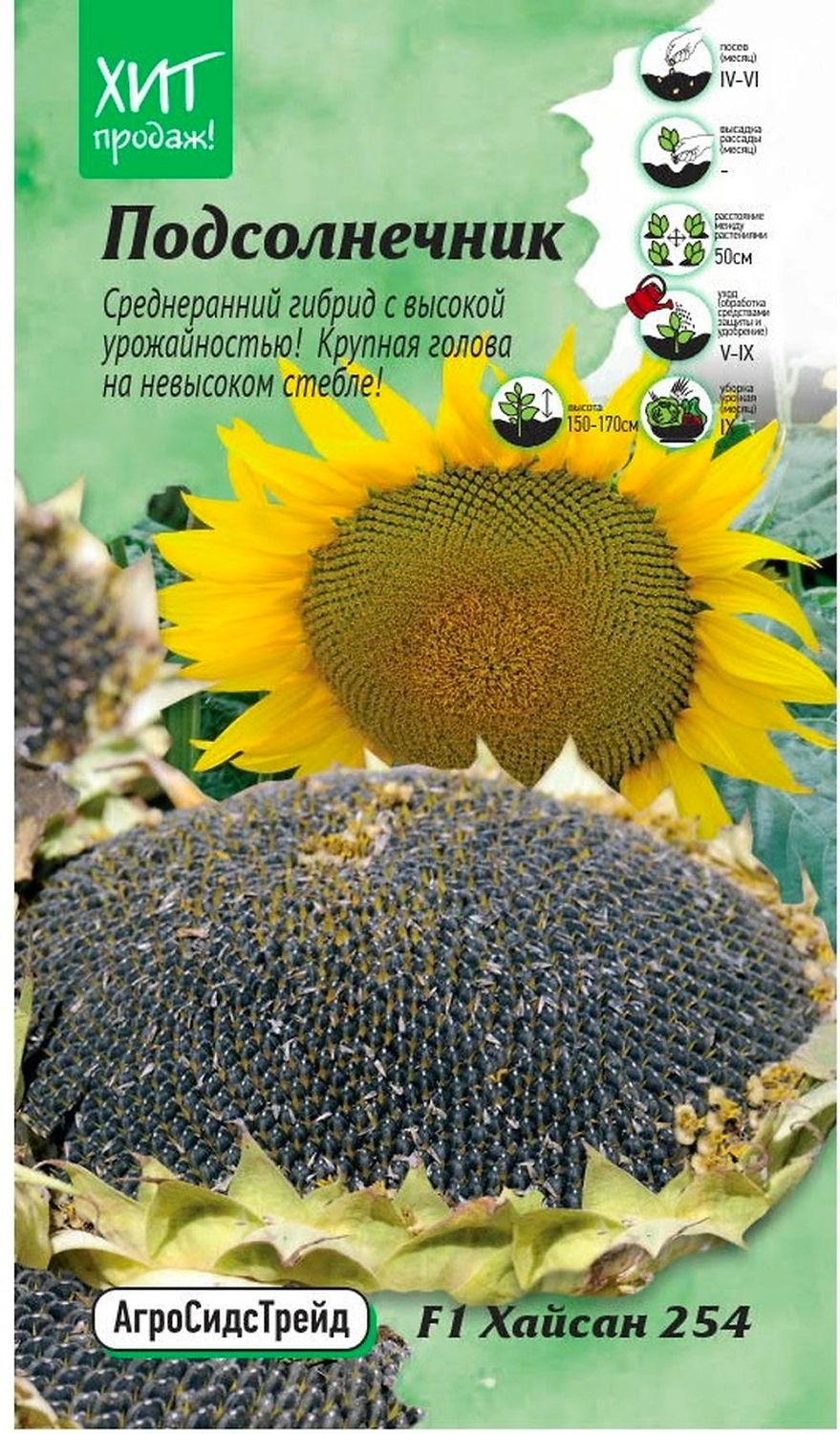 Семена ПОДСОЛ-НИК ХАЙСАН АСТ 10ШТ