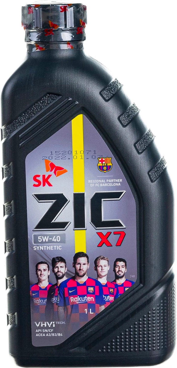 Масло моторное синтетическое ZIC X7 5W-40 1Л