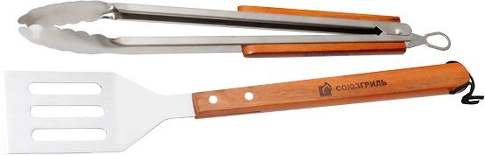 Набор для барбекю СОЮЗГРИЛЬ 2 предмета лопатка, щипцы