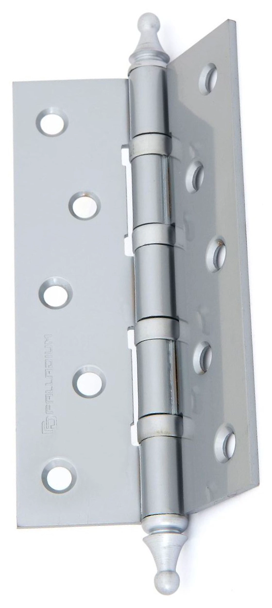 Дверная петля универсальная врезная Palladium 125х785х2,5 мм перламутровый хром