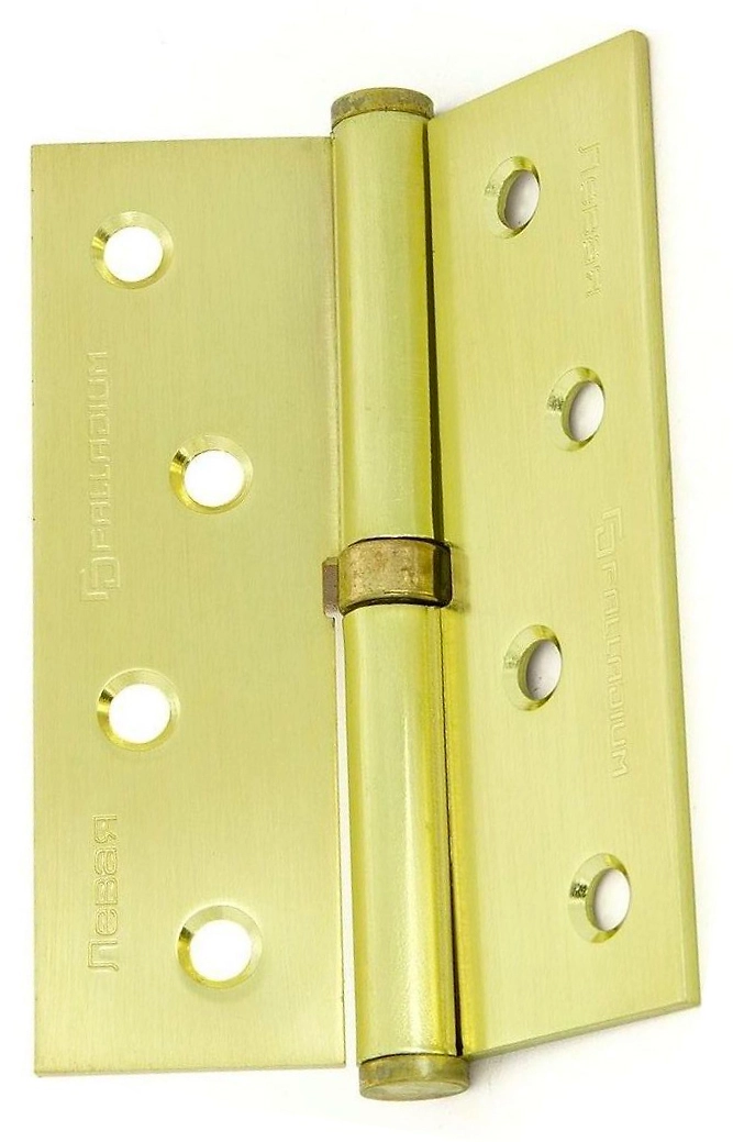 Дверная петля разъемная врезная Palladium N613S4SBL 100х75х2,5 мм матовое золото