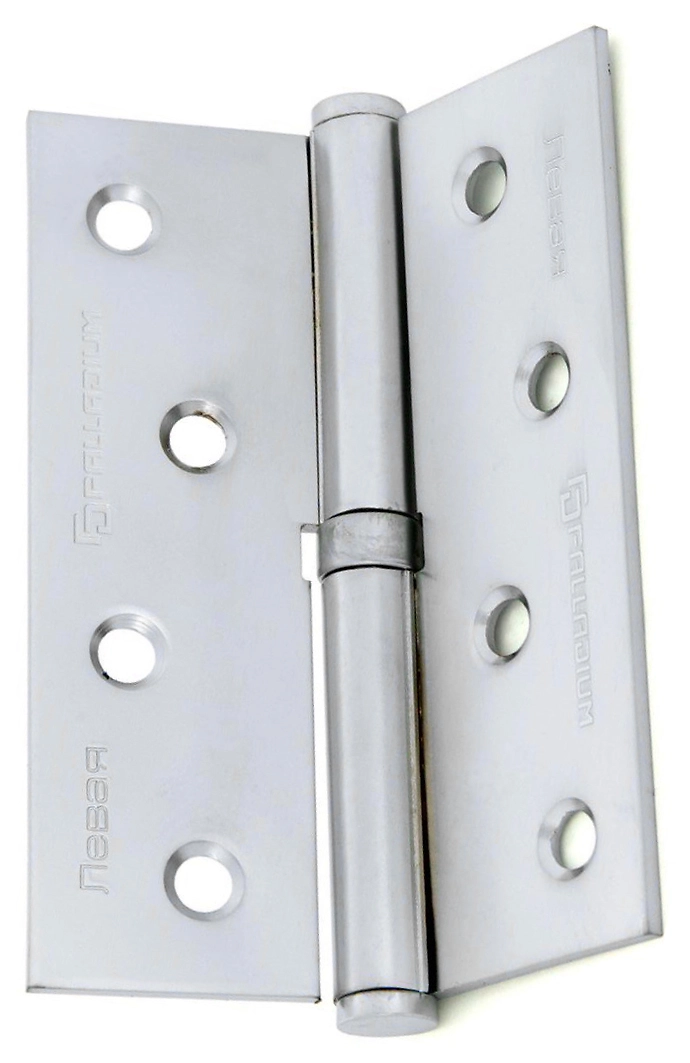 Дверная петля разъемная врезная Palladium 100х75х2,5 перламутровый хром