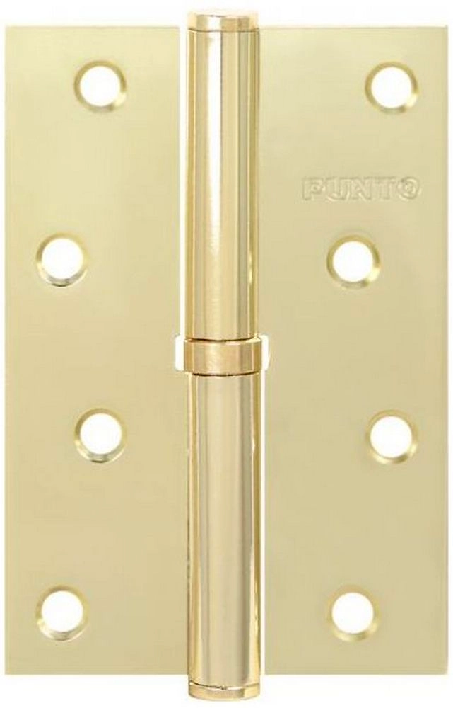 Дверная петля разъемная врезная PUNTO 113 30963 100x70x2,5 мм матовое золото