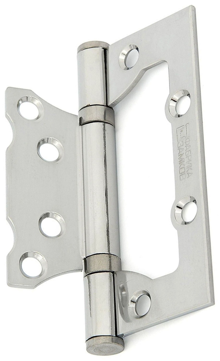 Дверная петля разъемная накладная ФАБРИКА ЗАМКОВ 100х75х2,5 мм хром