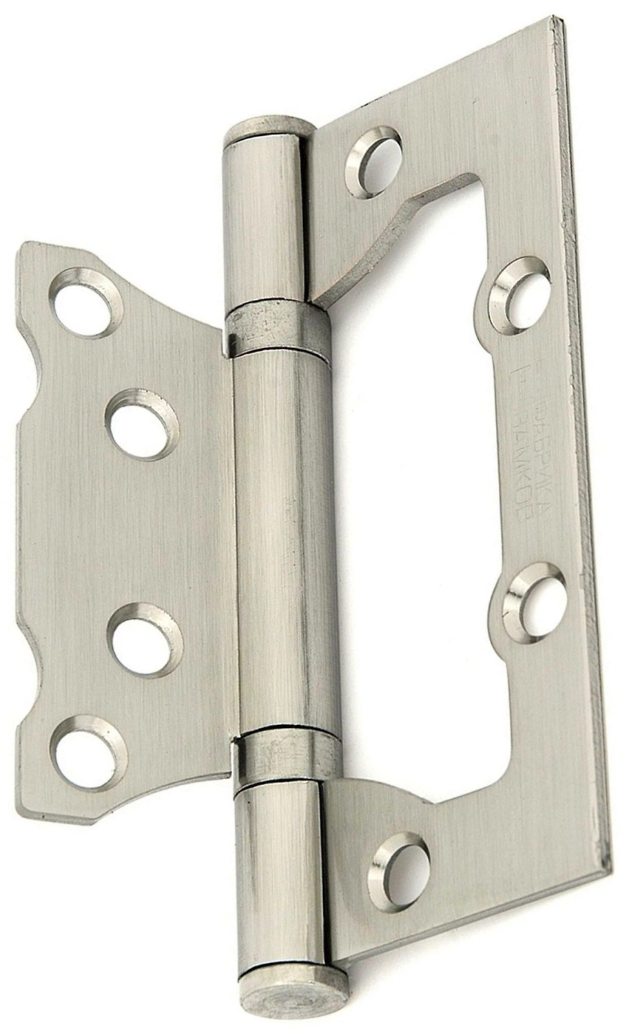 Дверная петля разъемная накладная ФАБРИКА ЗАМКОВ 100х75х2,5 мм никель