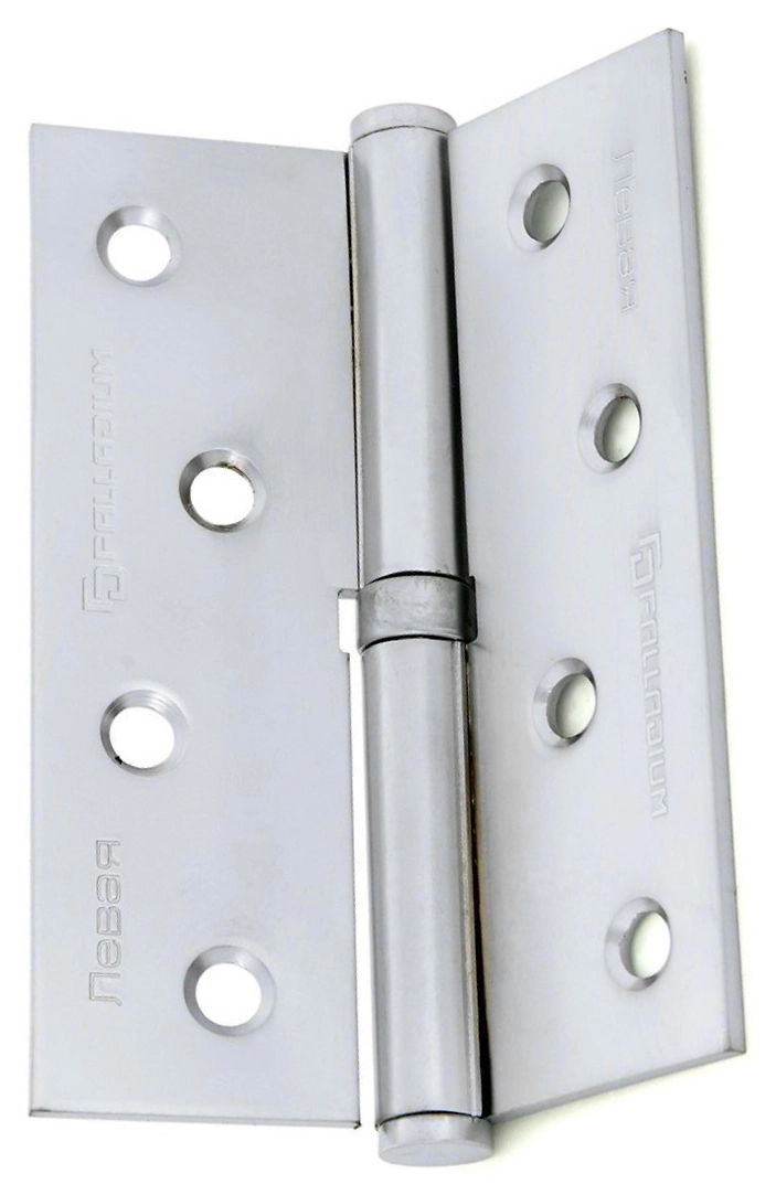 Дверная петля универсальная врезная правая Palladium N613S4 100х75х2,5 мм никель