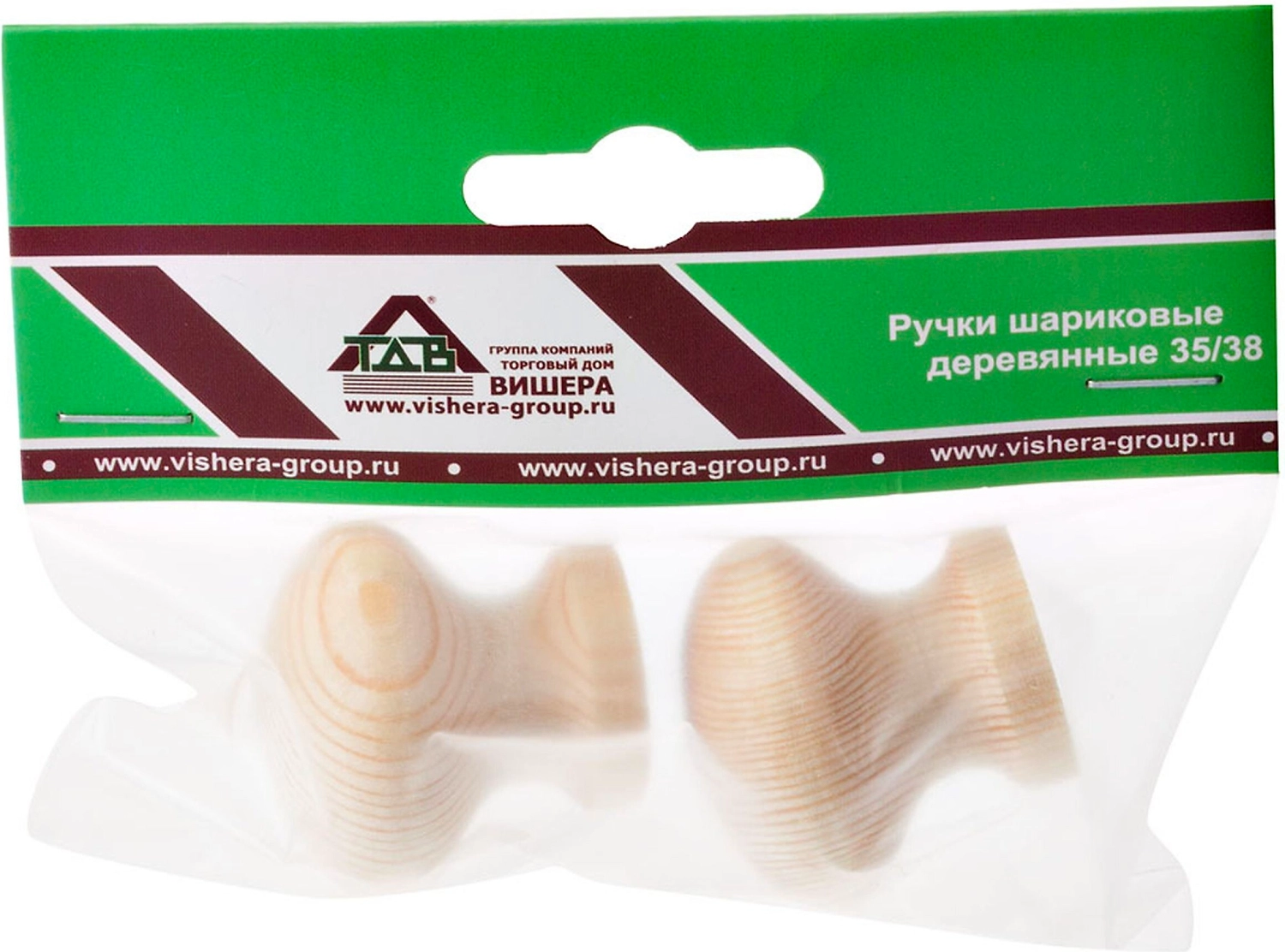 Дверная ручка ТД Вишера шариковая деревянная 35/38