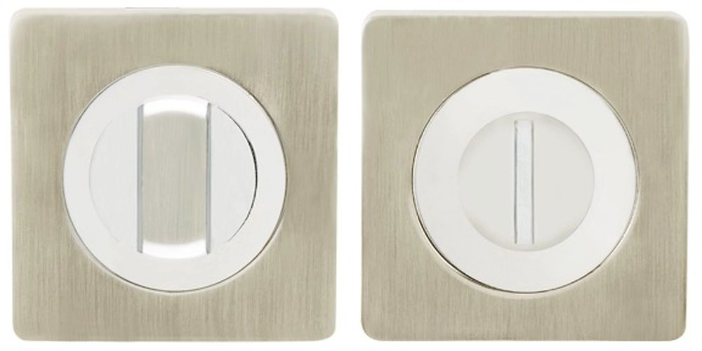 Завертка дверная AJAX BK6 JK SN/CP-3 матовый никель/хром