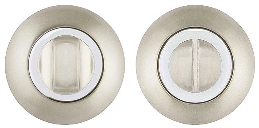 Завертка дверная AJAX BK6 JR SN/CP-3 матовый никель/хром