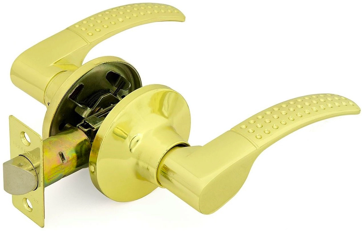 Дверная ручка-защелка PALLADIUM 3903 PB PS без фиксатора золото