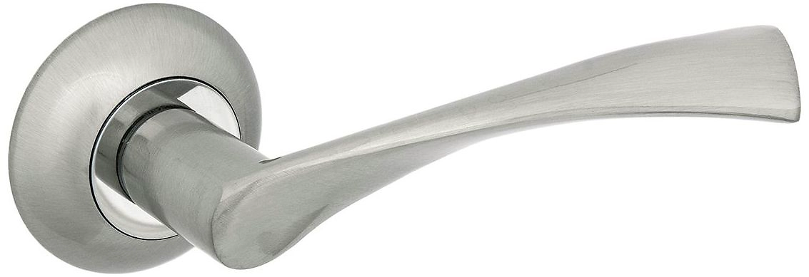 Дверная ручка для межкомнатной двери ФАБРИКА ЗАМКОВ FZ 03-C SN никель