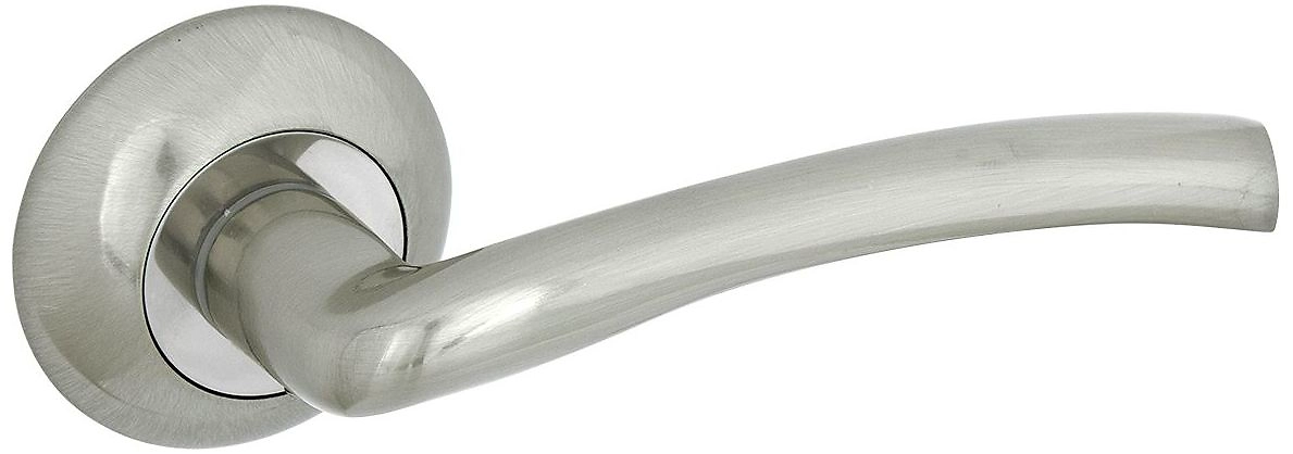 Дверная ручка для входной двери ФАБРИКА ЗАМКОВ FZ 03-C AB никель