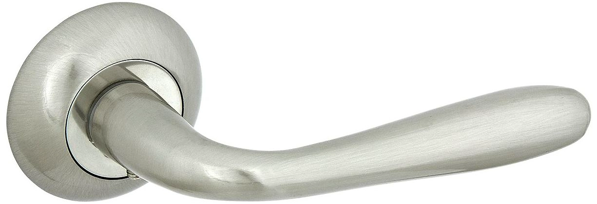 Дверная ручка для межкомнатной двери ФАБРИКА ЗАМКОВ FZ 09 SN никель