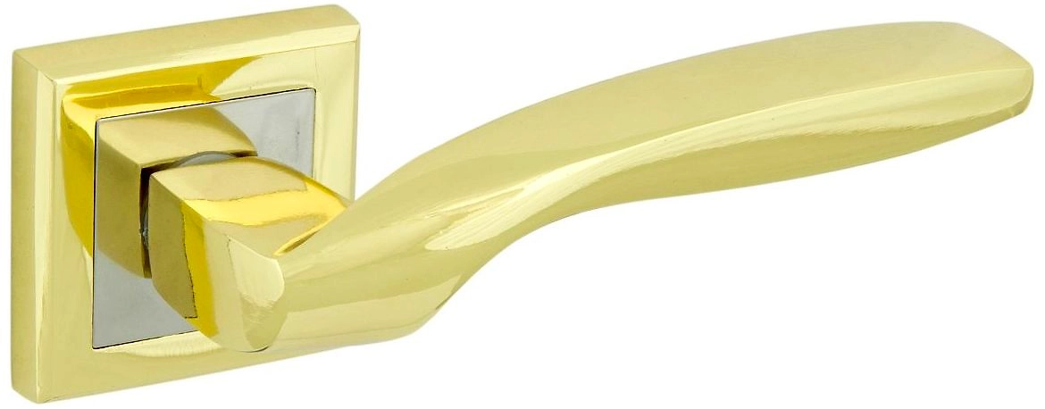 Дверная ручка для межкомнатной двери ФАБРИКА ЗАМКОВ FZ 05 S GP золото