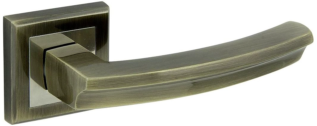 Дверная ручка для межкомнатной двери ФАБРИКА ЗАМКОВ FZ 07 S AB античная броза