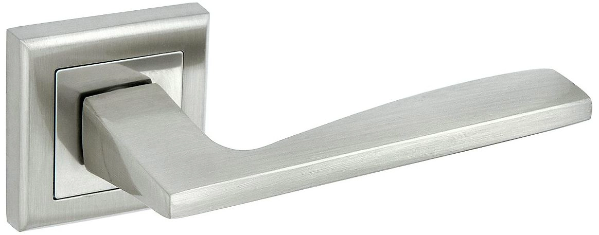 Дверная ручка для межкомнатной двери ФАБРИКА ЗАМКОВ FZ 16 S SN никель