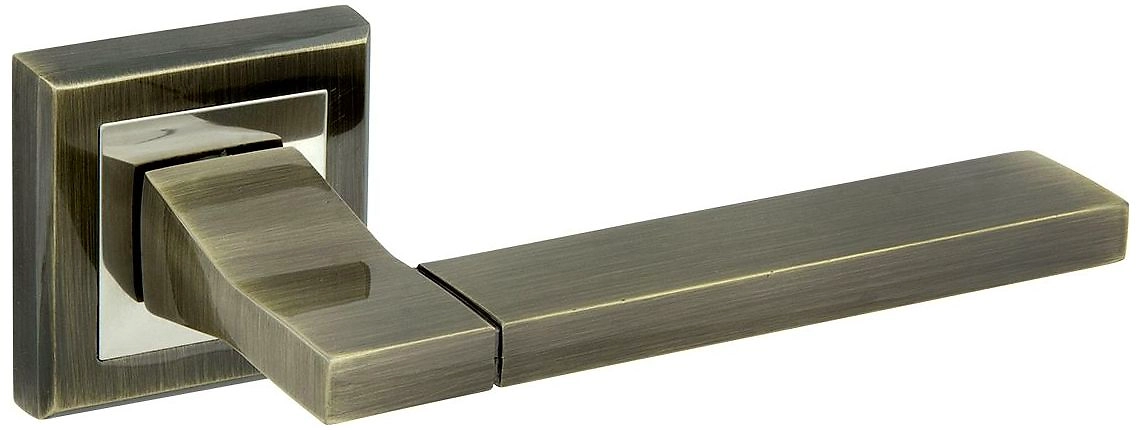 Дверная ручка для межкомнатной двери ФАБРИКА ЗАМКОВ FZ 06 S AB античная бронза