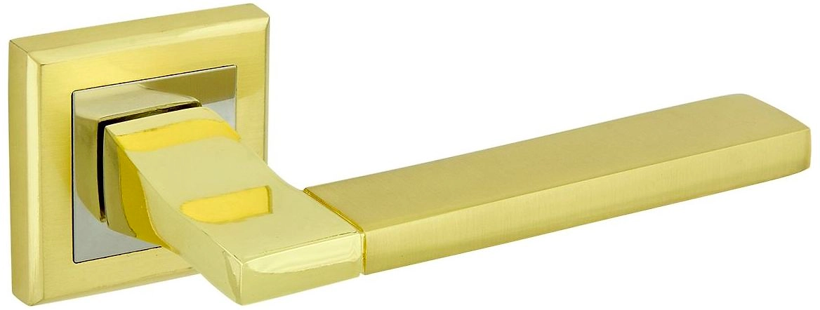 Дверная ручка для межкомнатной двери ФАБРИКА ЗАМКОВ FZ 06 S GP золото