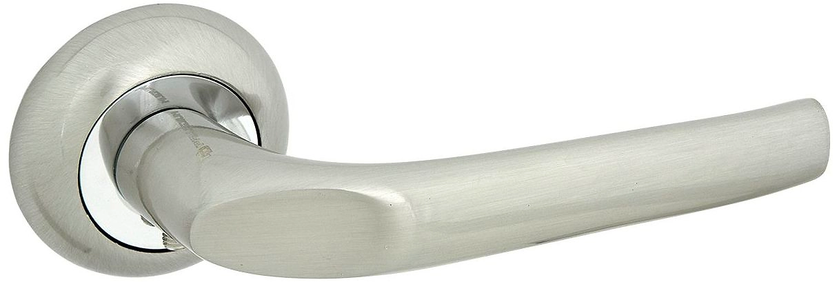 Дверная ручка для межкомнатной двери PALLADIUM Segno никель