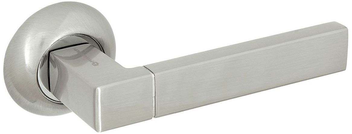 Дверная ручка для межкомнатной двери PALLADIUM Quadra никель