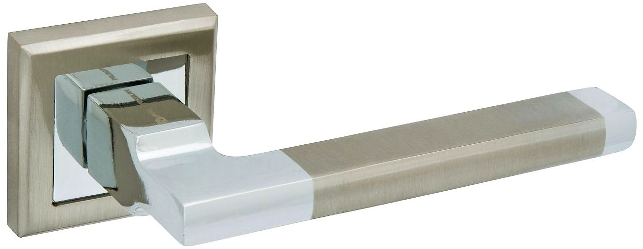 Дверная ручка для межкомнатной двери PALLADIUM Carrino никель