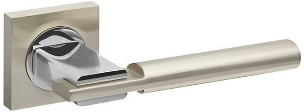 Дверная ручка для межкомнатной двери FUARO Jazz KM никель