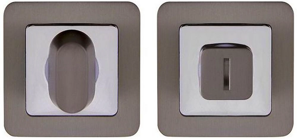 Дверная ручка для межкомнатной двери PUNTO QR графит