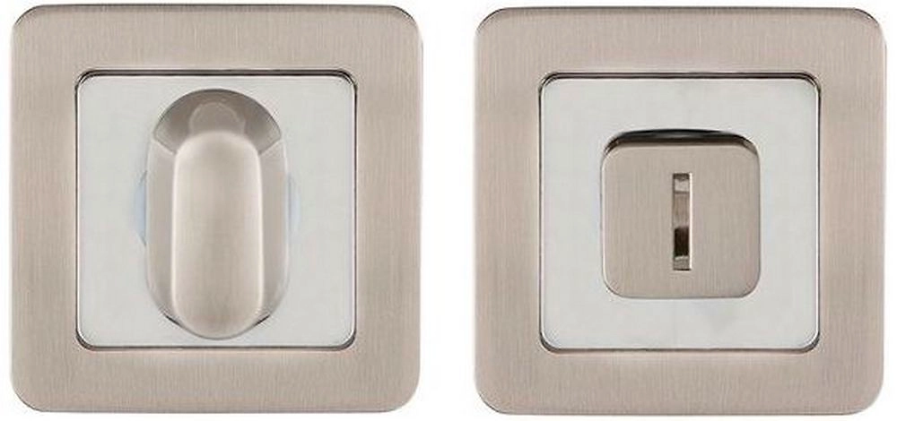 Дверная ручка для межкомнатной двери PUNTO QR никель