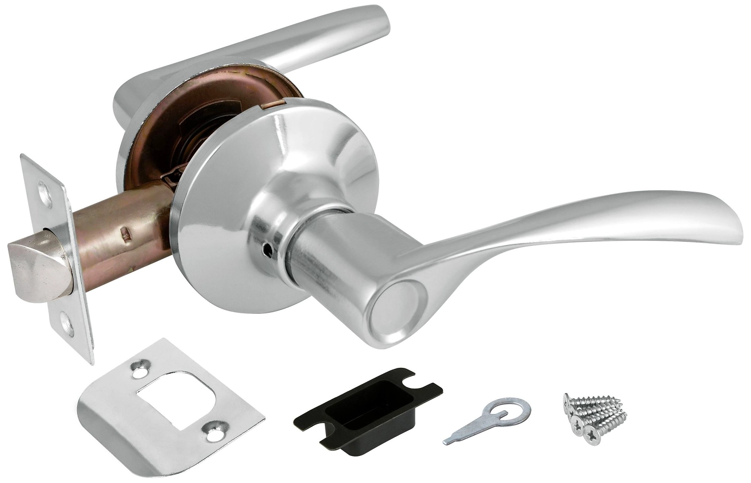 Дверная ручка-кноб для межкомнатной двери AJAX 6010 CP-P хром