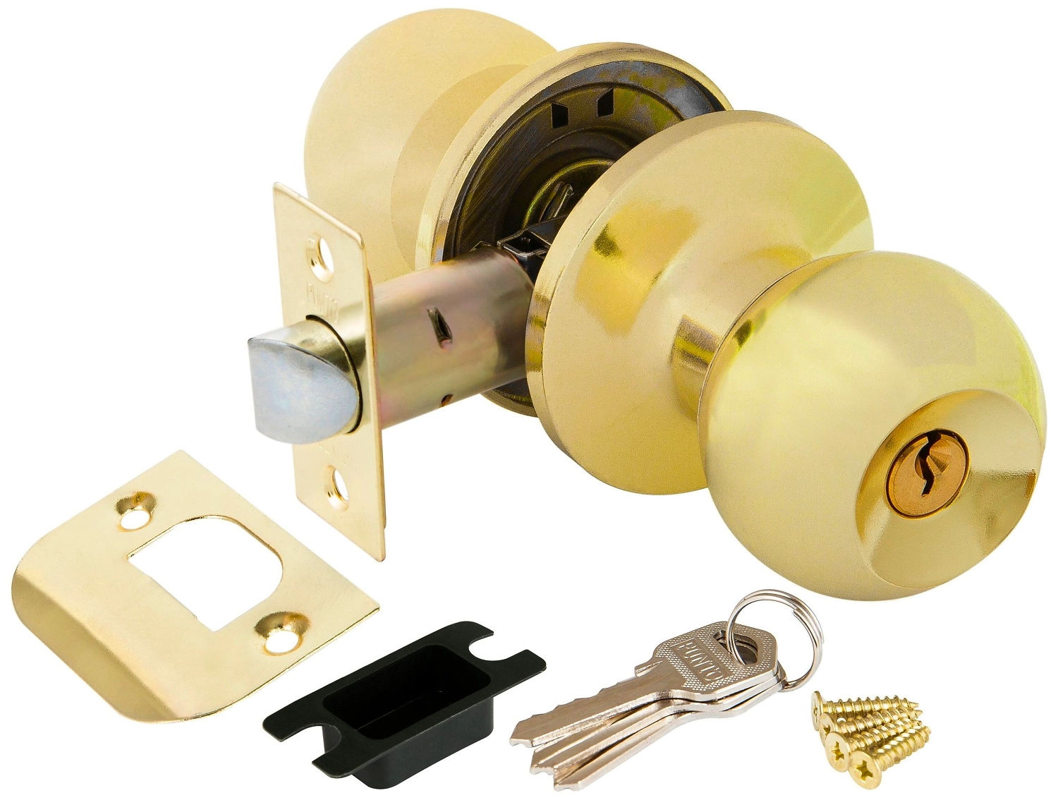 Дверная ручка-кноб для межкомнатной двери PUNTO 6072 PB-E золото