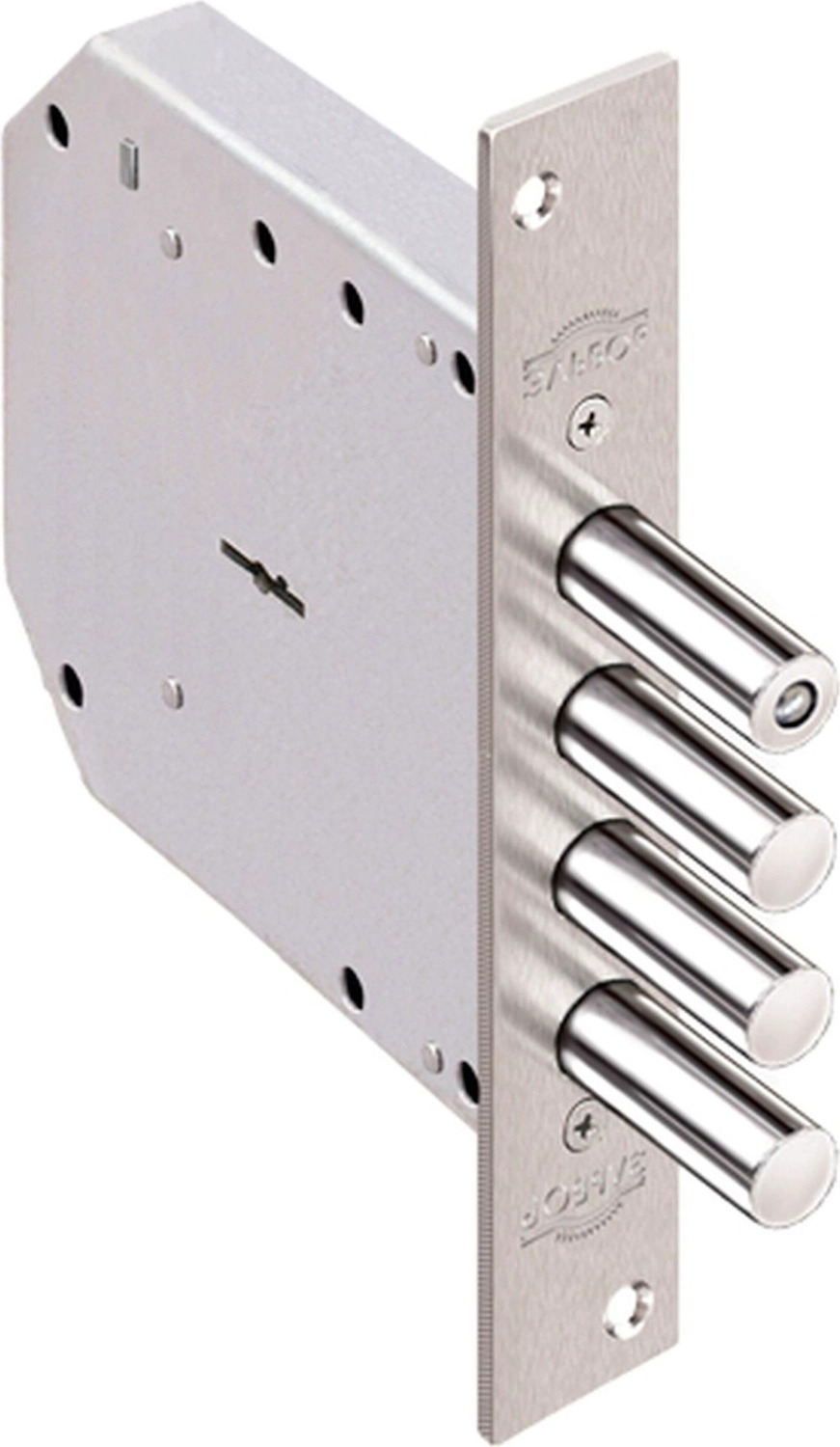 Дверной замок врезной ЭЛЬБОР БАЗАЛЬТ 1.05.01. хром