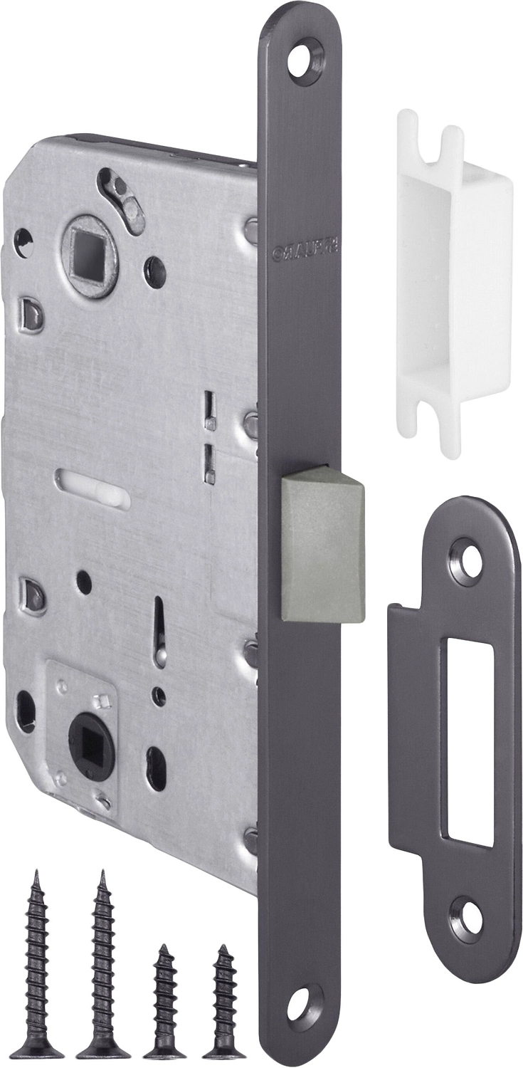 Дверная защелка пластиковая FUARO P96WC-50GR графит