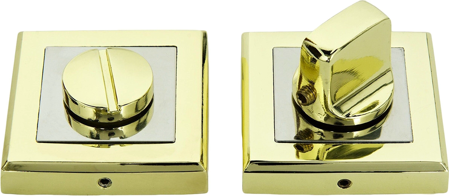 Дверная накладка-фиксатор ФАБРИКА ЗАМКОВ FZ S GP BK золото