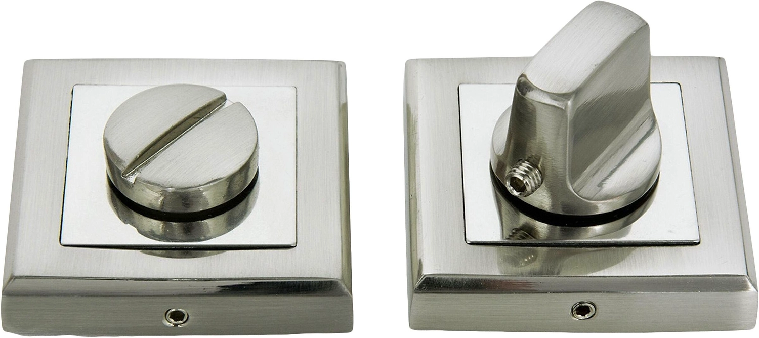 Дверная накладка-фиксатор ФАБРИКА ЗАМКОВ FZ S SN BK матовый никель