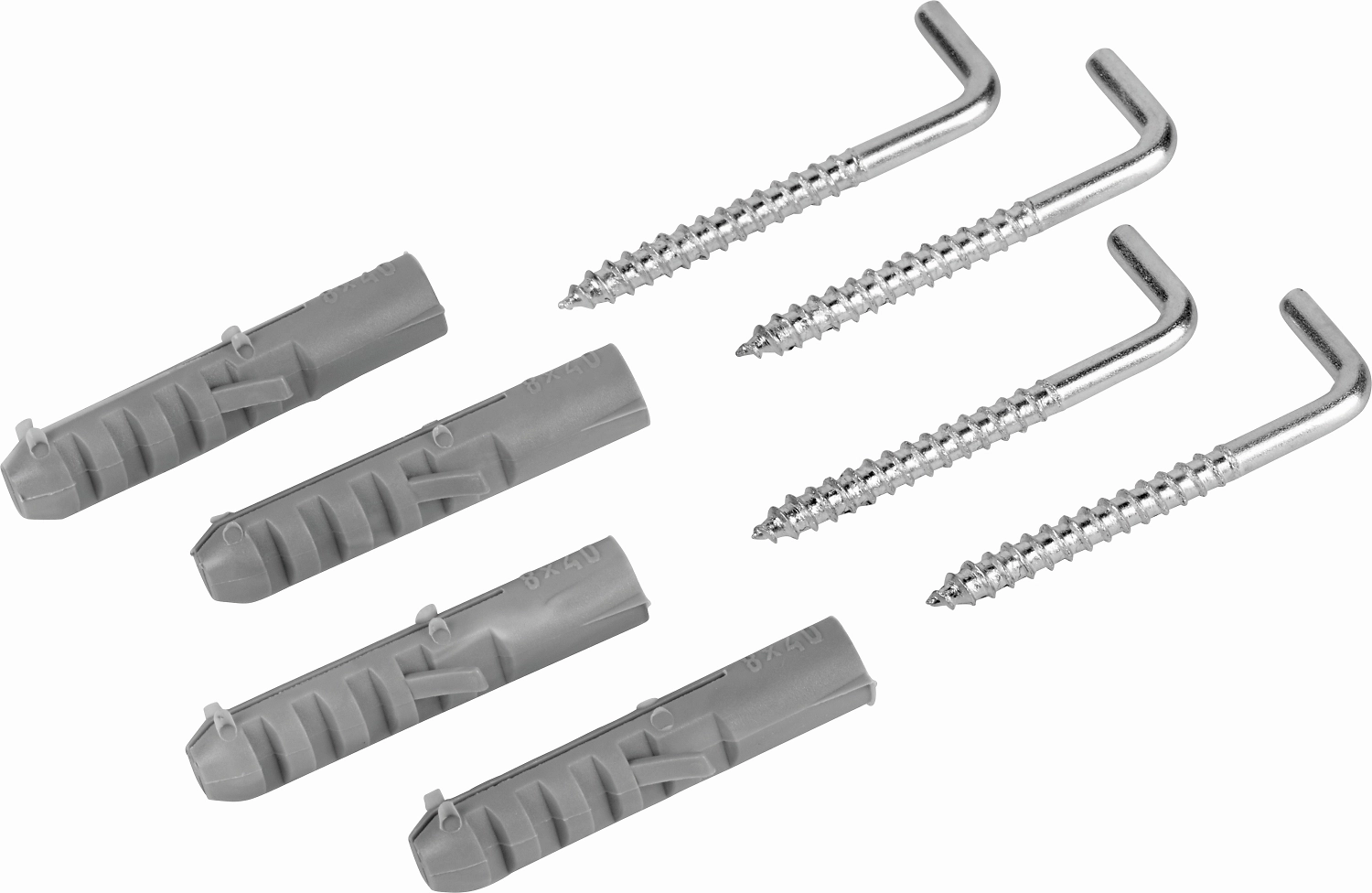 Дюбель универсальный распорный LUX-TOOLS 485141 8х40 мм 4 шт