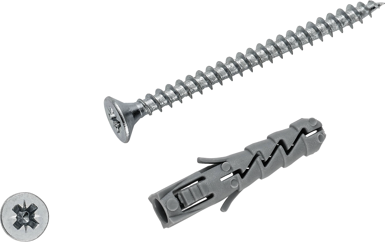 Дюбель-шуруп универсальный распорный LUX-TOOLS 6х30 мм 14 шт