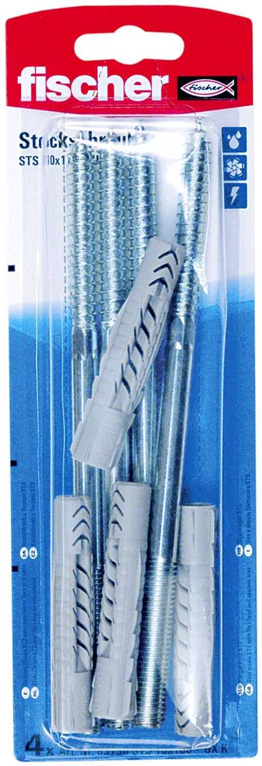 Дюбель универсальный распорный Fischer UX 10x180 мм 4 шт
