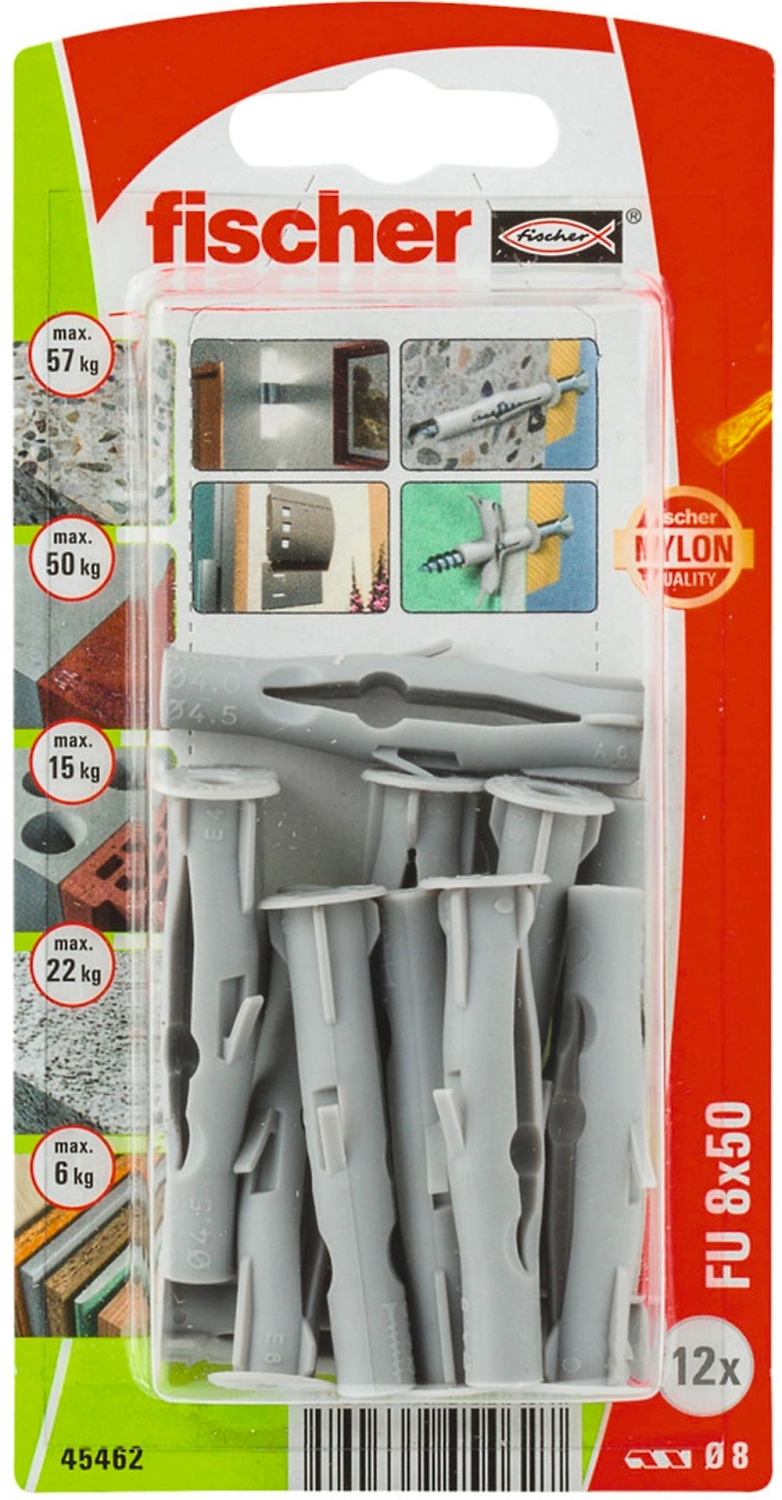 Дюбель универсальный распорный Fischer UX 8x50 мм 12 шт