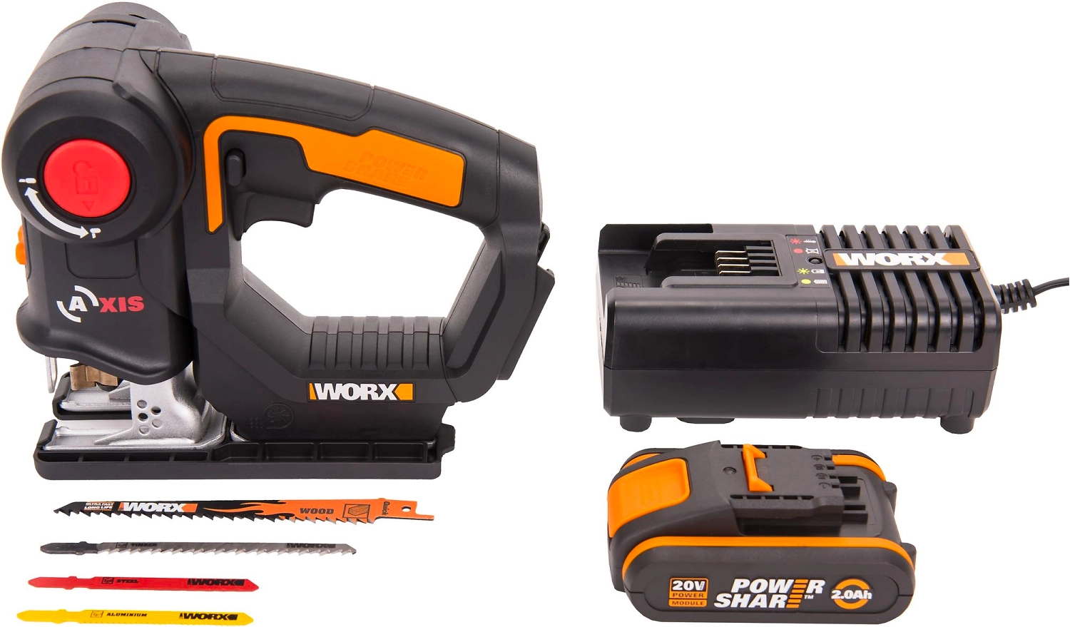 Аккумуляторный лобзик / сабельная пила Worx Axis WX550