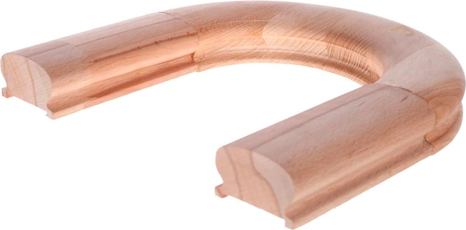 Поворот поручня круглый 5x50 см клееная сосна сорт экстра