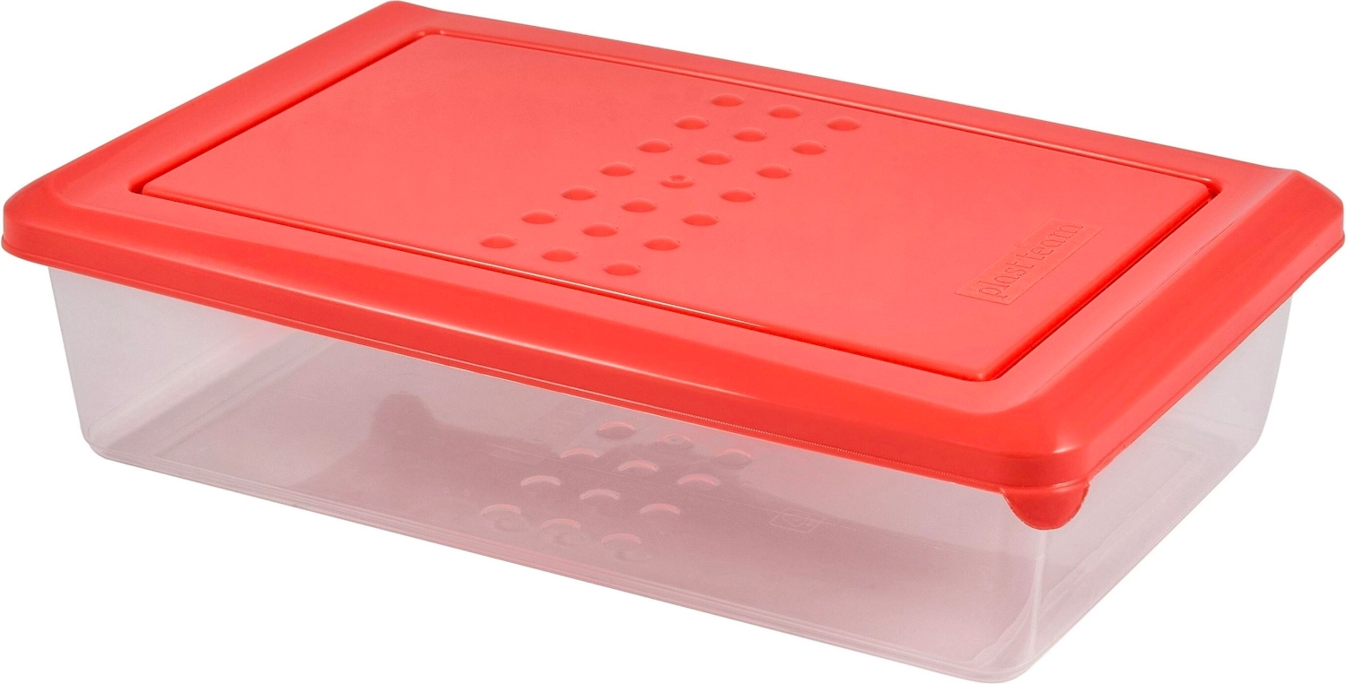 Контейнер Plast Team Pattern коралловый 0,75 л