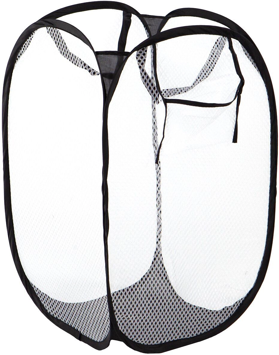 Корзина 203522 полиэстер черно-белая 580x360x360 мм 75,1 л