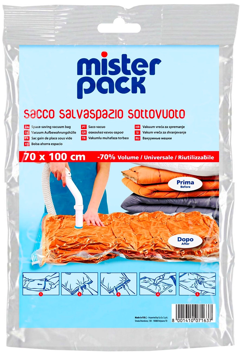 Вакуумный пакет MisterPack прозрачный 700х1000 мм