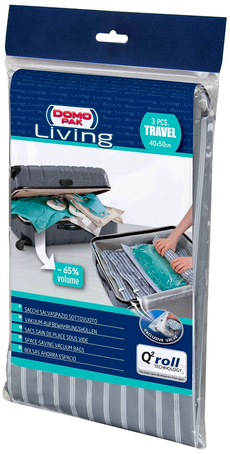 Вакуумный пакет Domopak Living прозрачный 40х50 см 3 шт