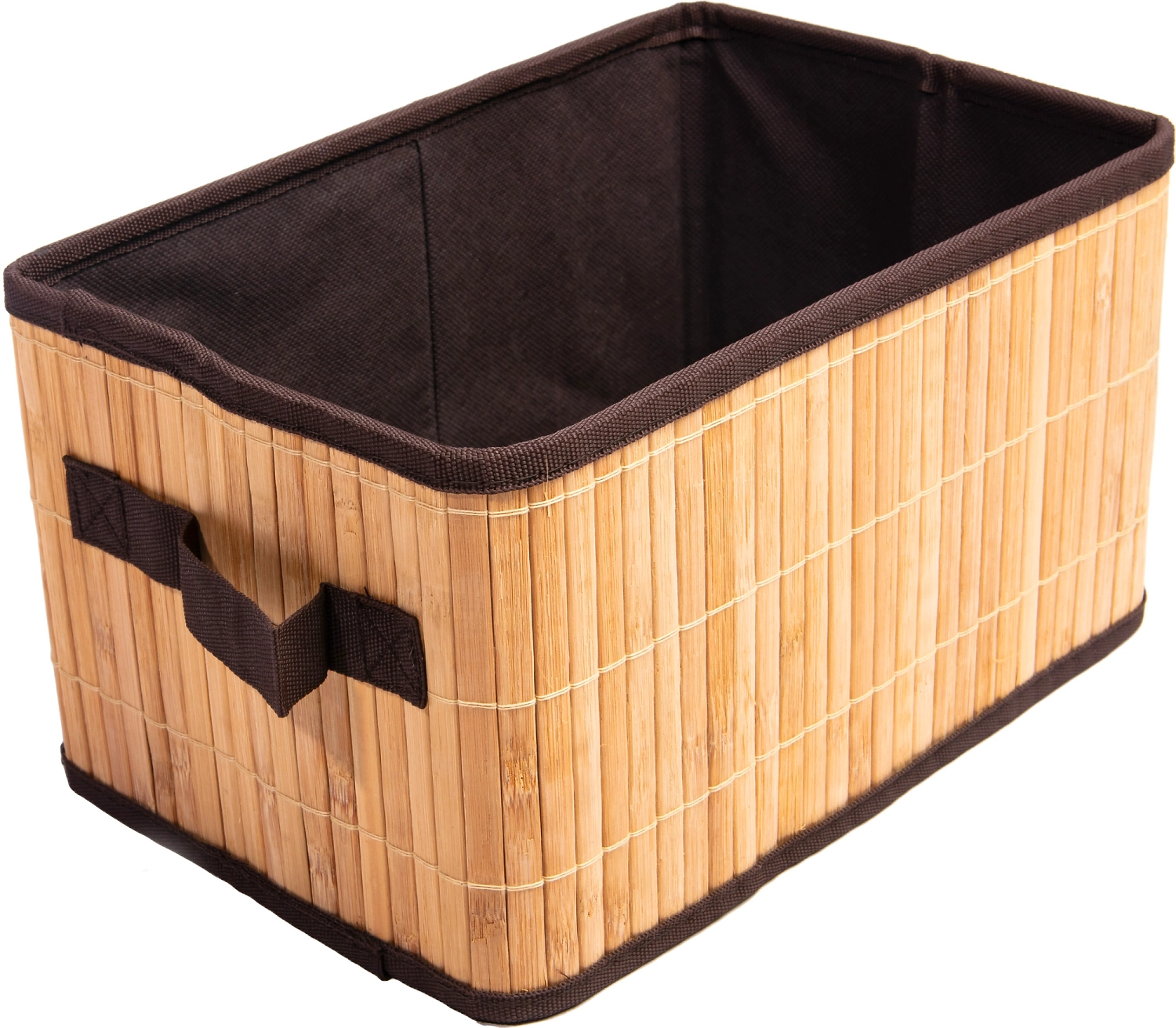 Корзина бамбук коричневая 300х200х170 мм