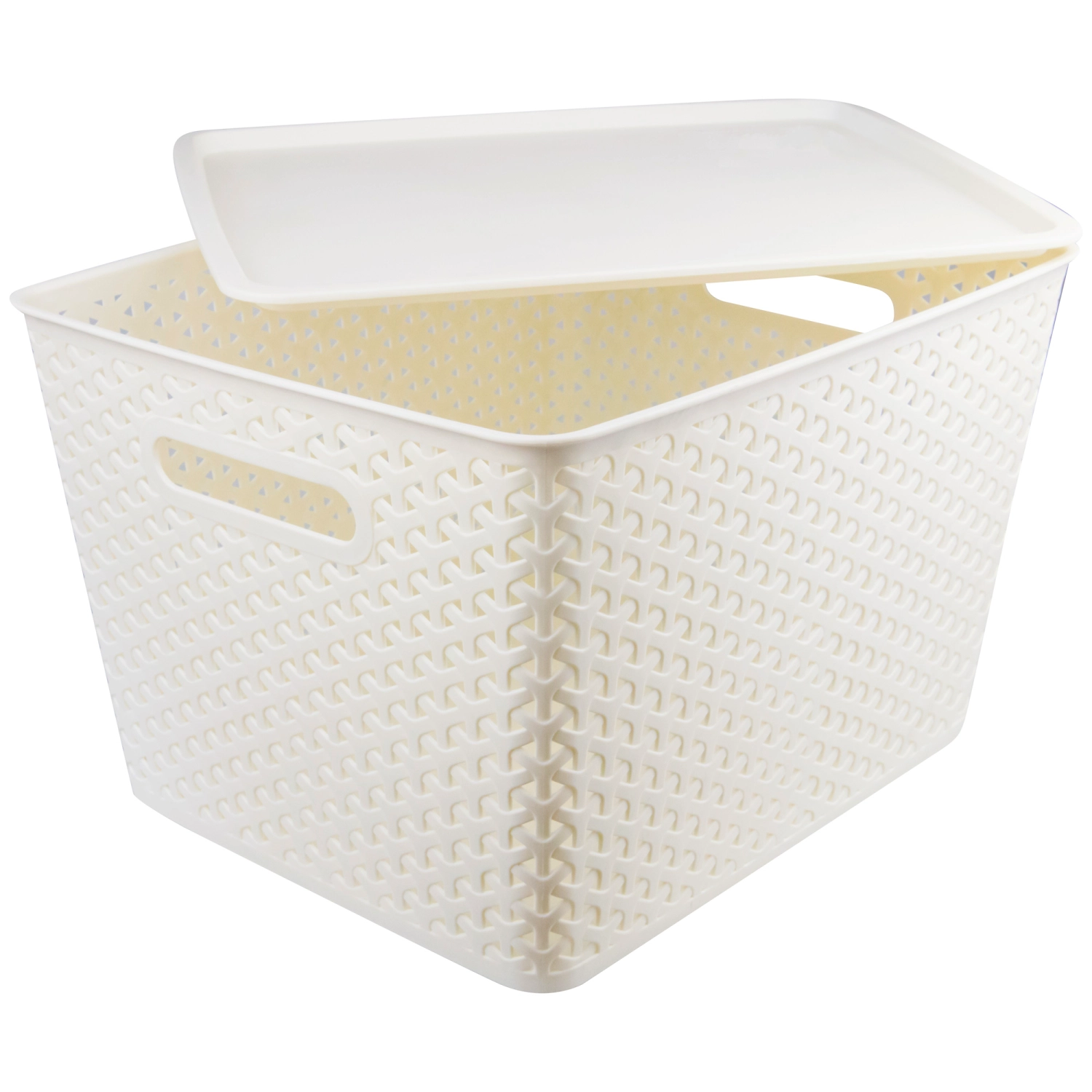 Контейнер пластиковый белый 280х280х318 мм, 15 л