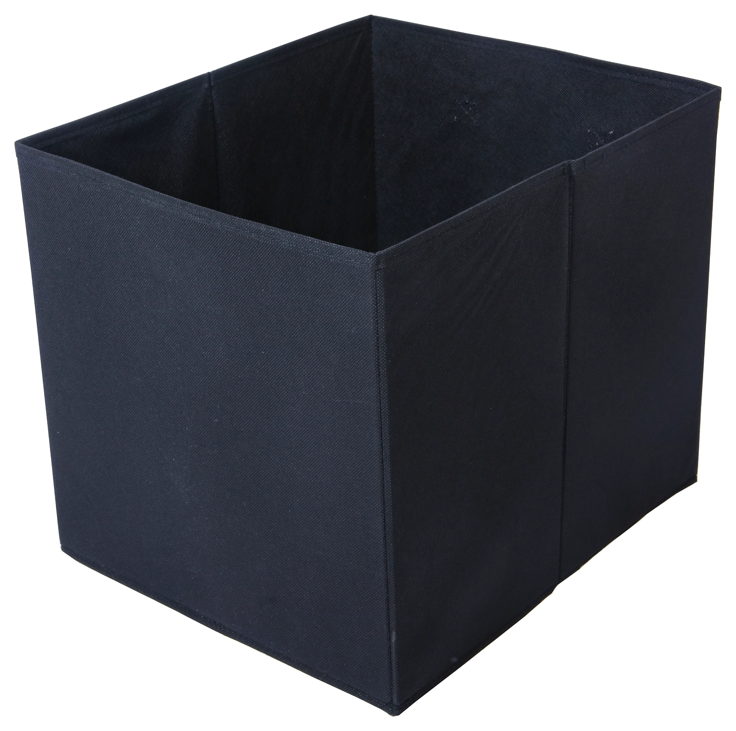 Корзина для белья текстиль черная 38x33x33 см