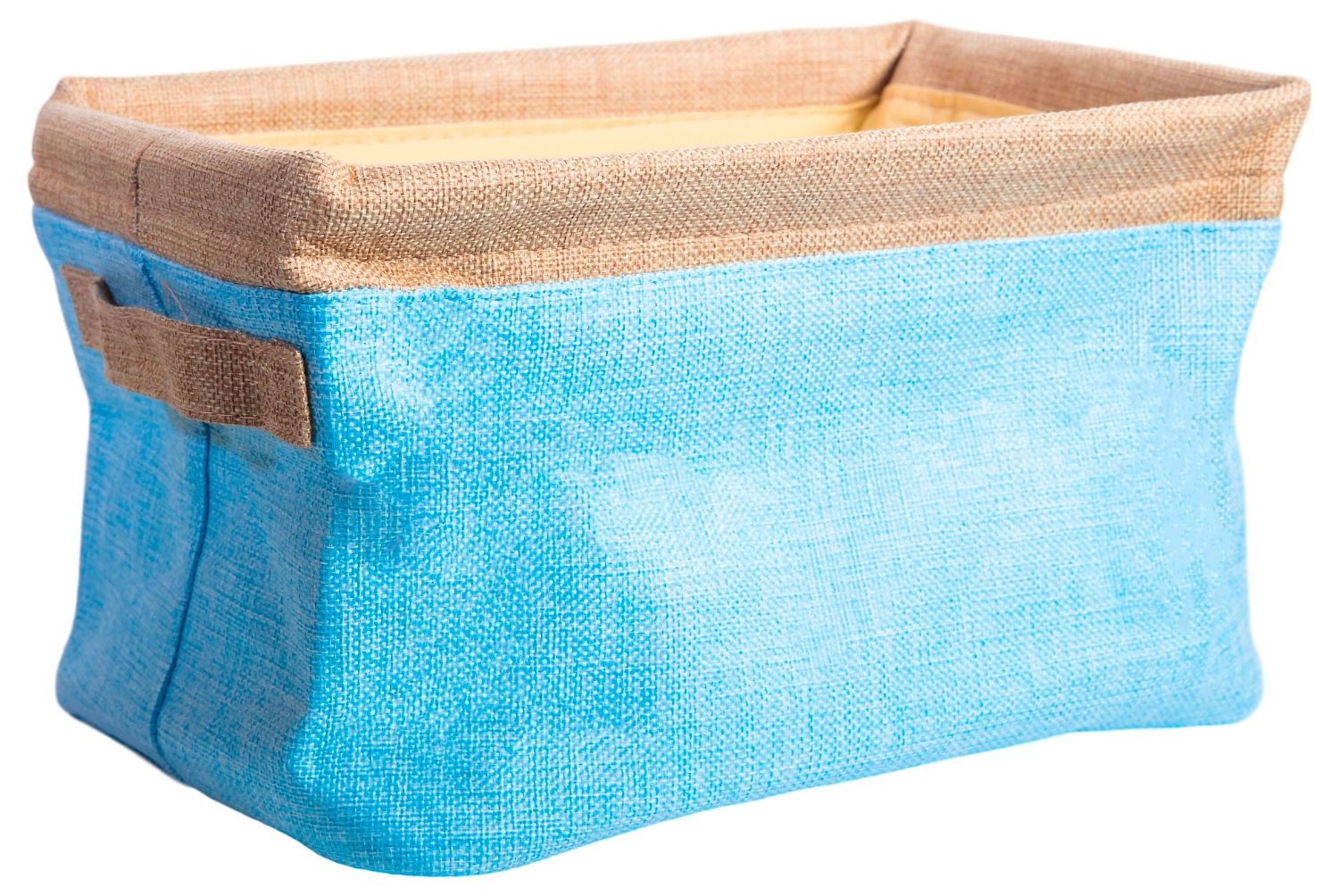 Корзина текстиль голубая 200х300х200 мм