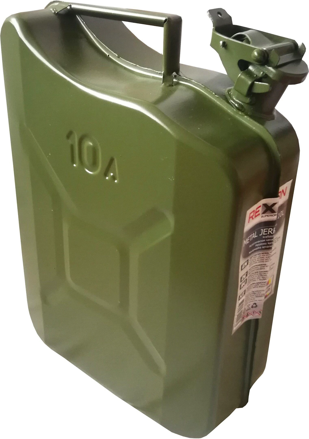 Канистра для ГСМ REXXON 10 л оливковая 